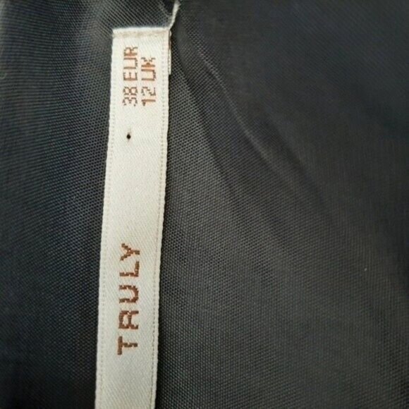 TRULY Denmark Venetta Unstructured Light BlazerJacket Black Sz M - Picture 9 of 9